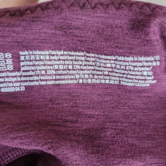 Victorias Secret Studio High Rise Stretch Pull On Legging Maroon Size 4 - Picture 9 of 12